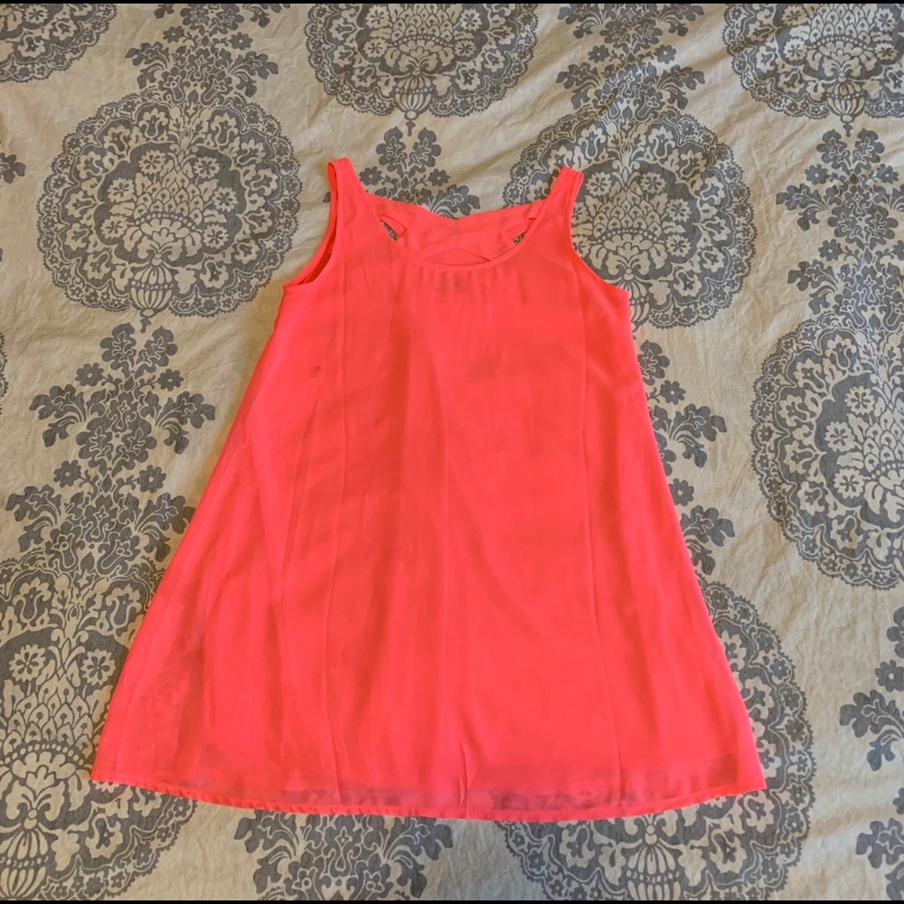 Bright pink dress